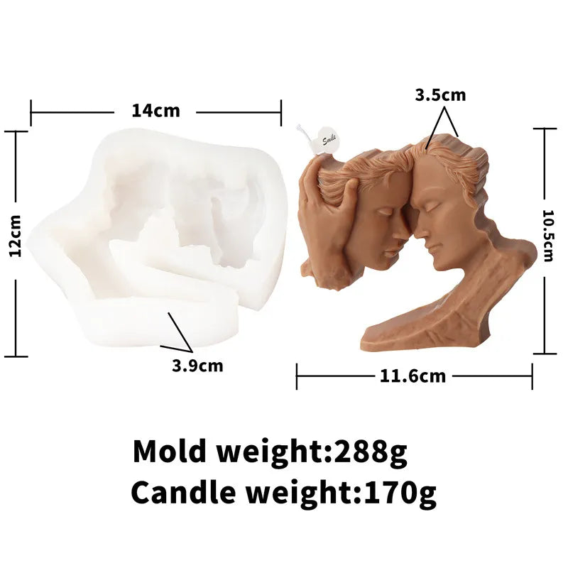 Lovers Kiss Candle Mould