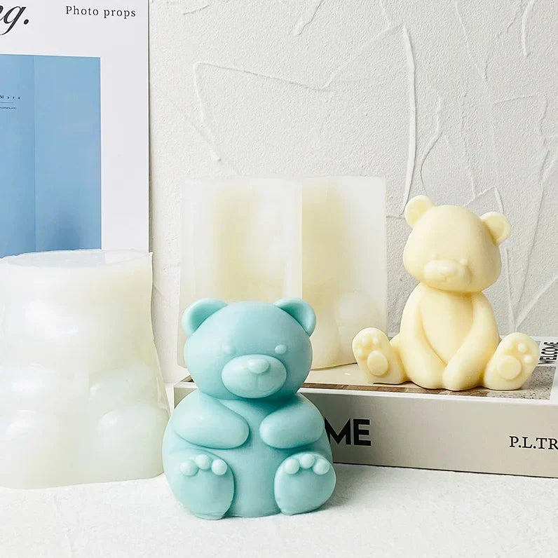Sitting Bear Candle Silicone Mould