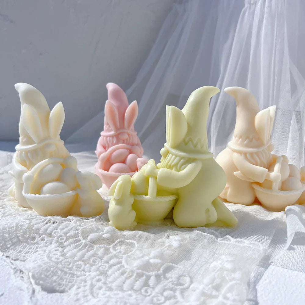 Easter Gnomes Silicone Candle Moulds