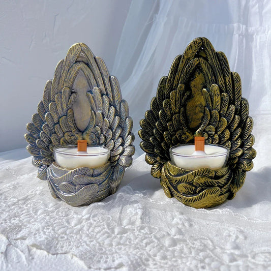Angel Wings Tea Light Candle Holder Silicone Candle Mould
