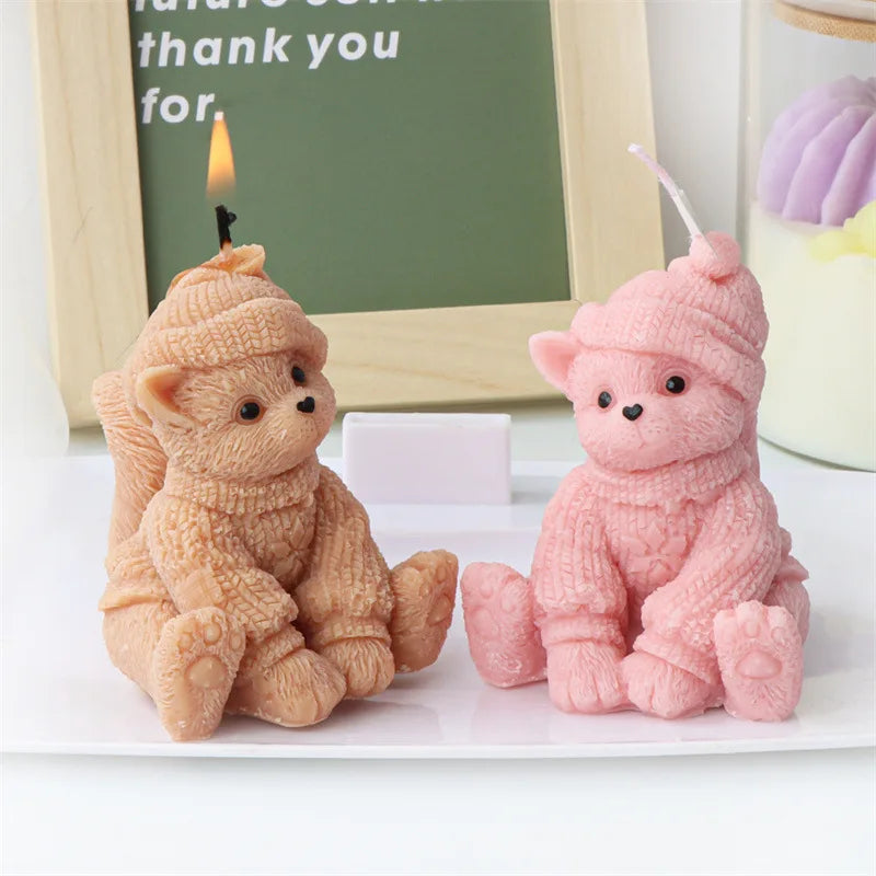 Cute Cats Candle Mould Silicone