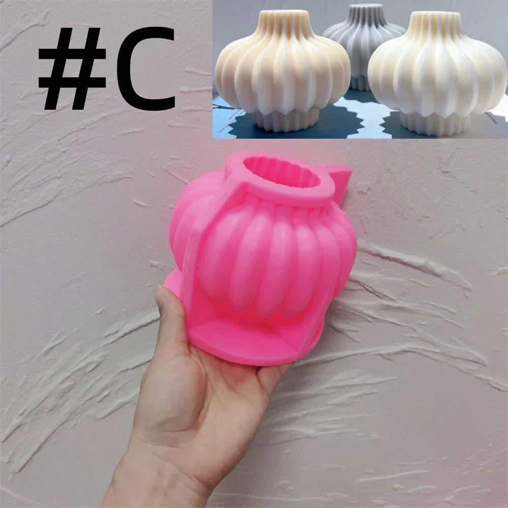 Roman Cylindrical Pillar Silicone Candle Mould