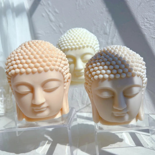 Buddha Head Candle Mould