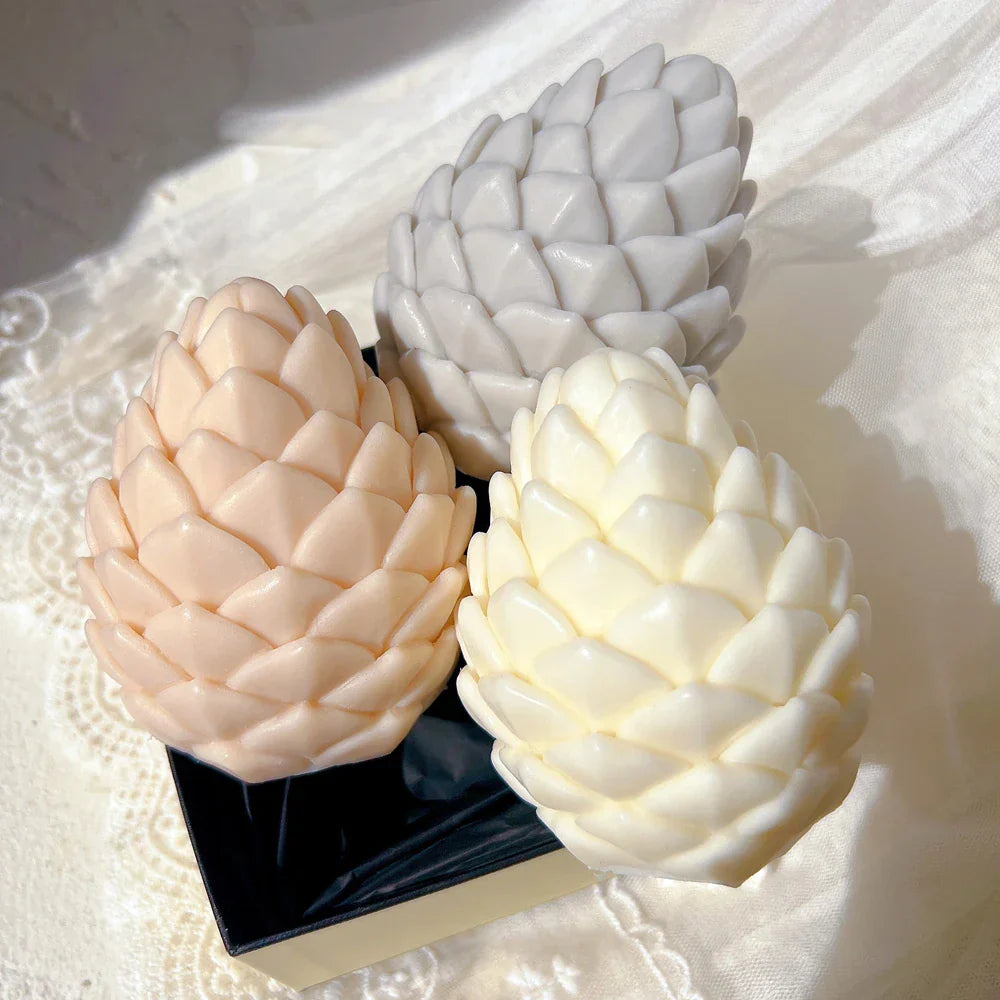 Christmas Pine Cone Silicone Candle Mould - DIY Handmade