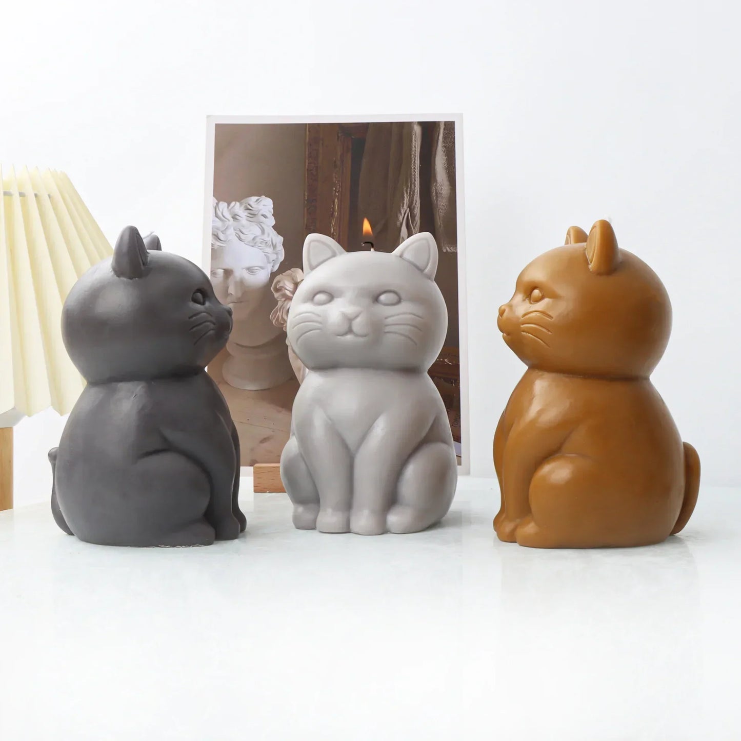 Maneki-Neko Luck Cat Candle Mould