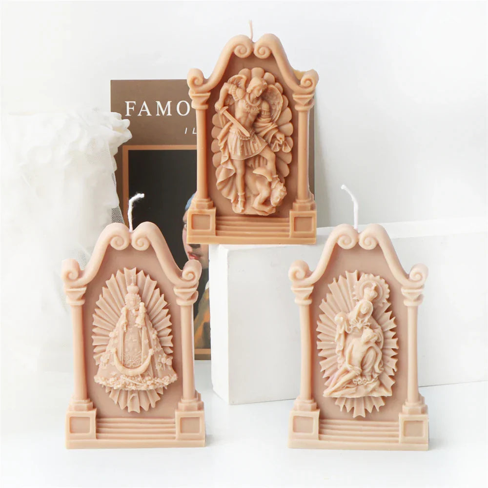 Holy Saints Catholic Prayer Candle Moulds