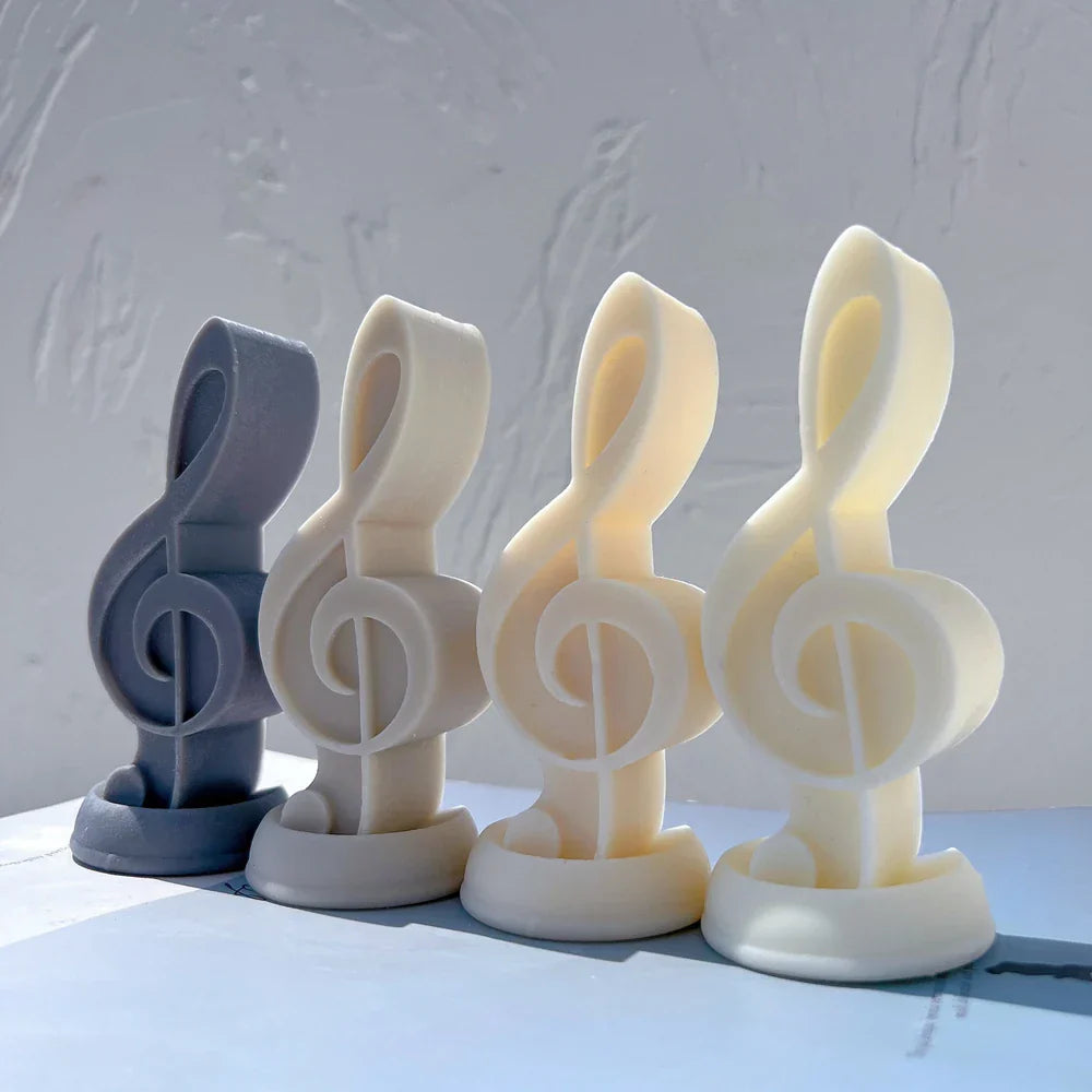 Music Symbol Unique Silicone Candle Mould
