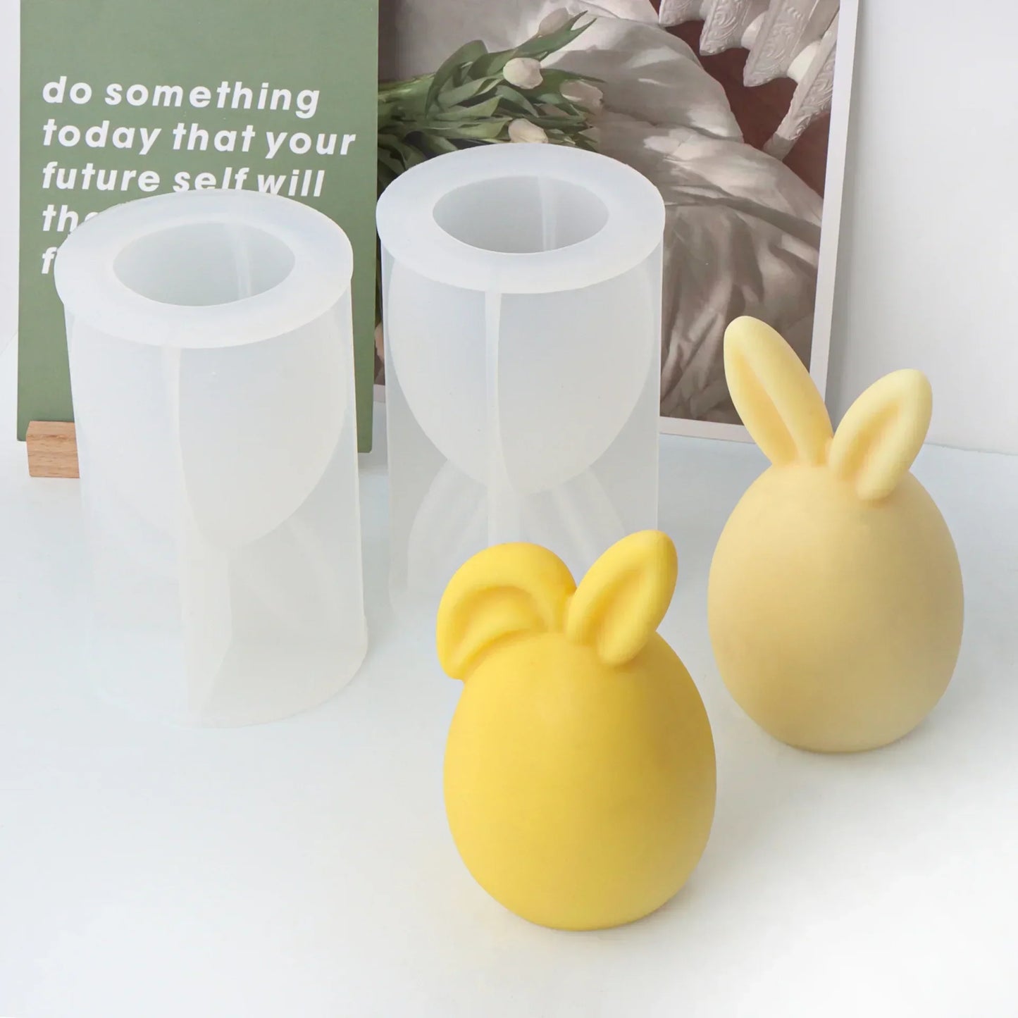 Easter Egg Bunny Silicone Candle Mould