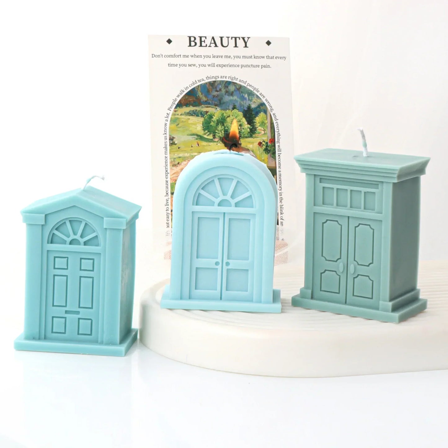 Doors And Windows Silicone Mould for Candles