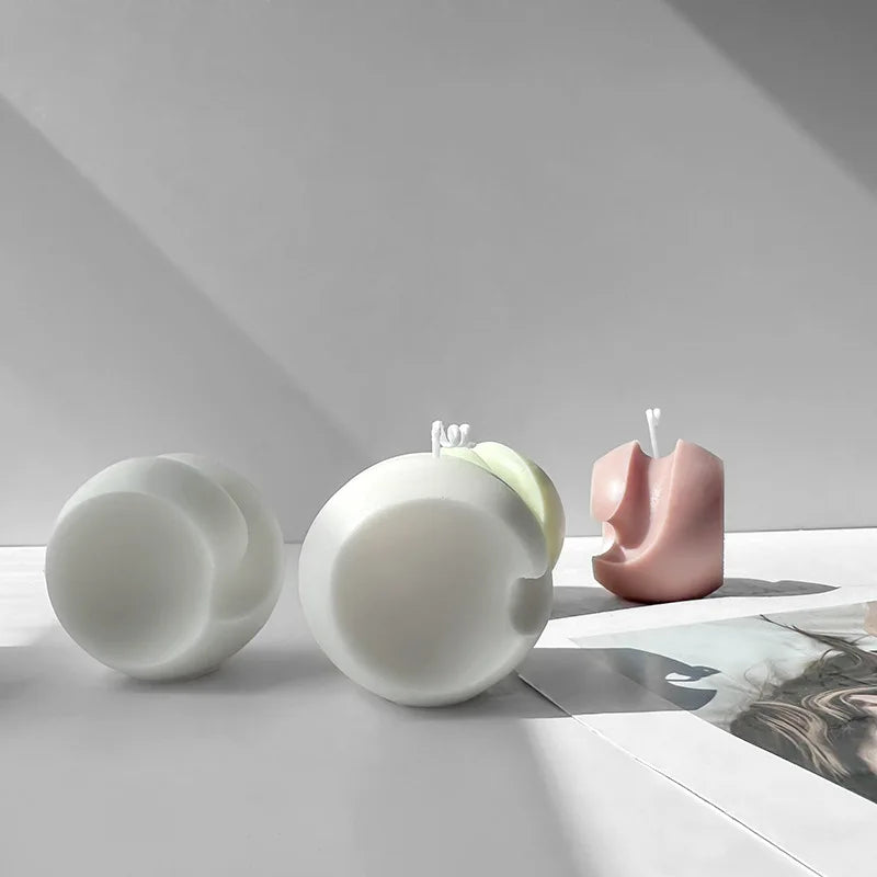 Geometric Rotating Ball Silicone Candle Mould