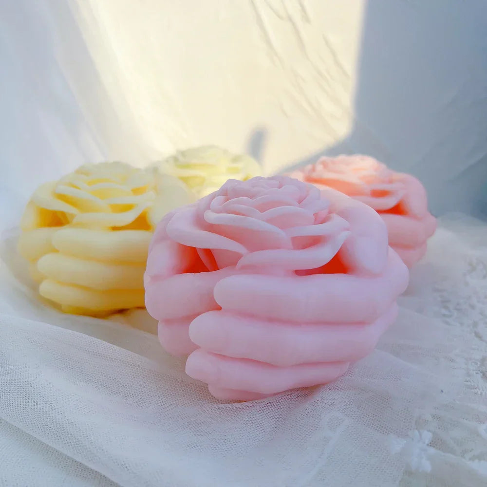 Rose In Hand Candle Mould