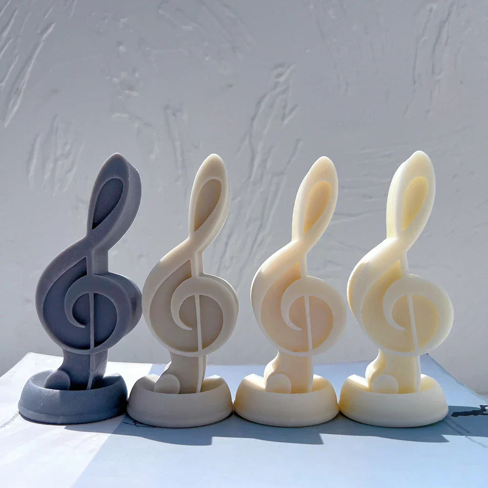 Music Symbol Unique Silicone Candle Mould