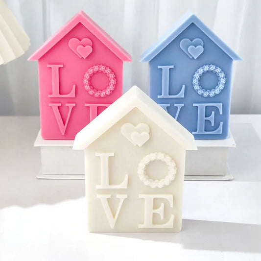 5.39INCH Love House Candle Mould