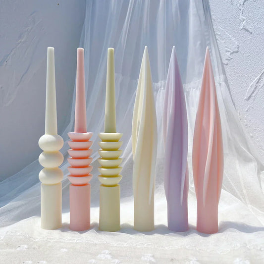 24CM Tall Taper Spiral Candle Mould