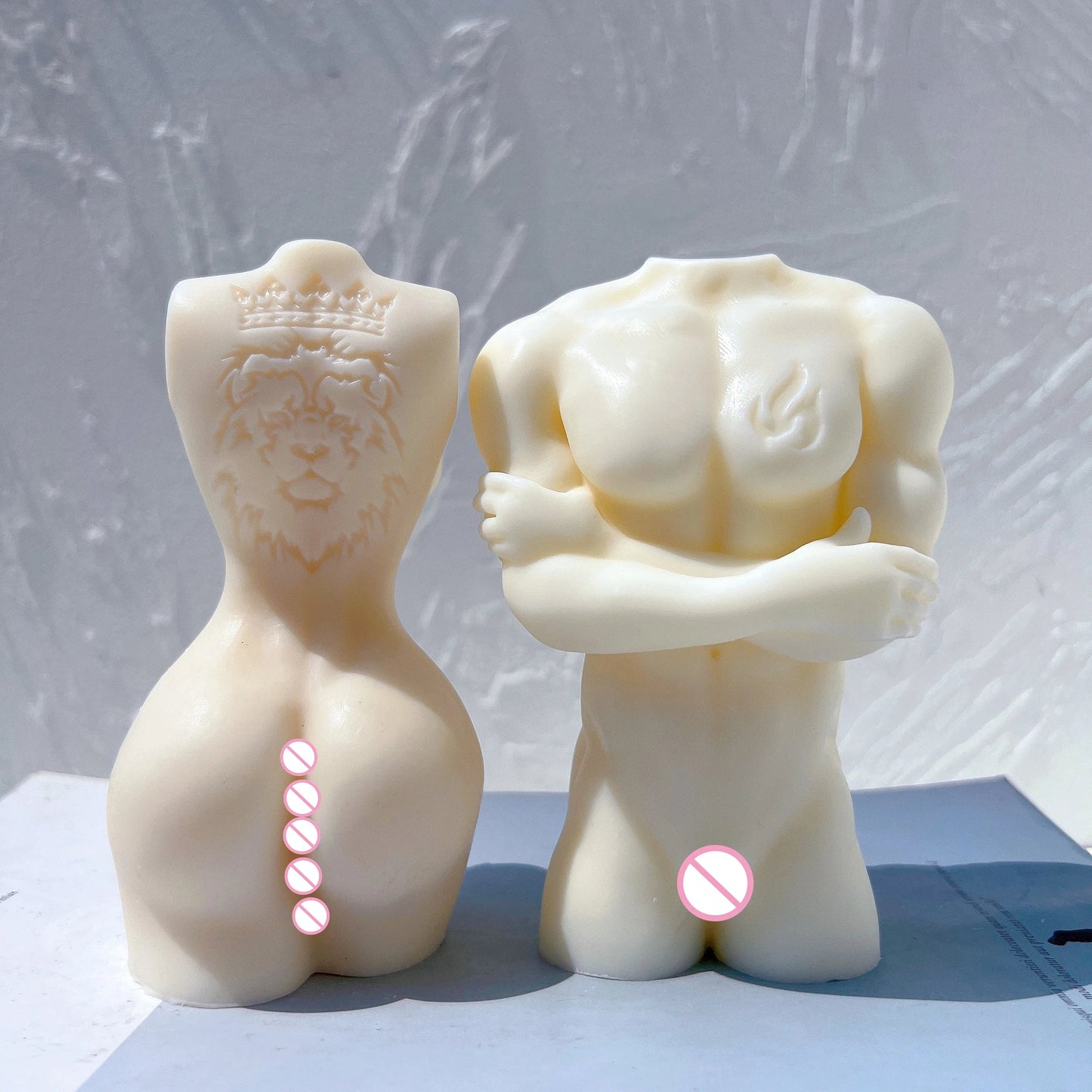 Dragon Tattoo Man Woman Body Candle Mould