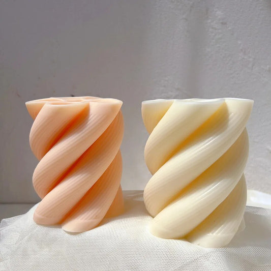 Twirl Pillar Candle Mould