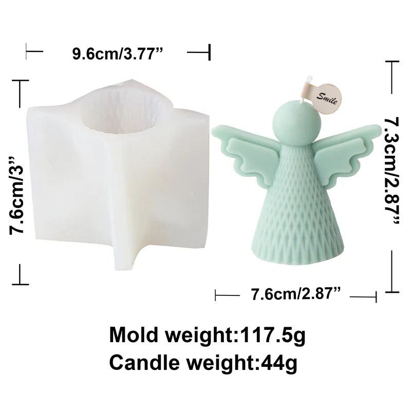 3D Angel Wings Candle Molds