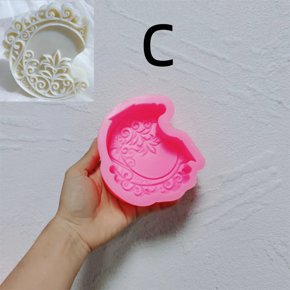 Floral Alphabet Candle Moulds