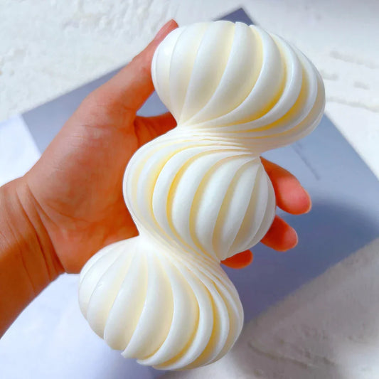 Round Swirl Pillar Candle Silicone Mould
