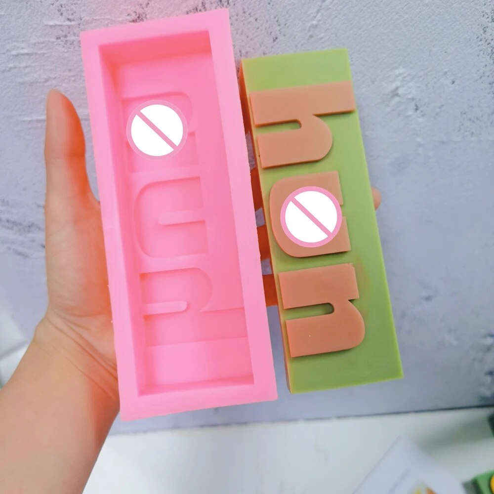 DIY 16 Designs Extra Babe Mood Words Slogan Candle Silicone Mould