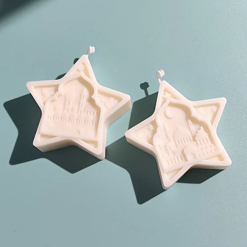 Five-Pointed Star Relief Candle Mould