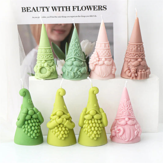 Christmas Santa Claus Candle Silicone Mould - 8 Styles