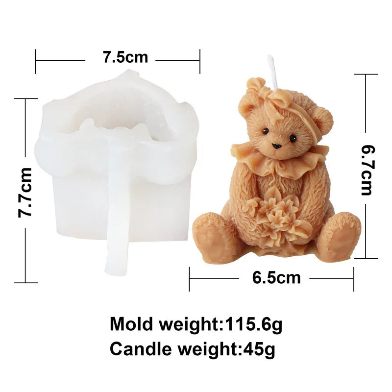 DIY Photo Frame Bear Candle Mould