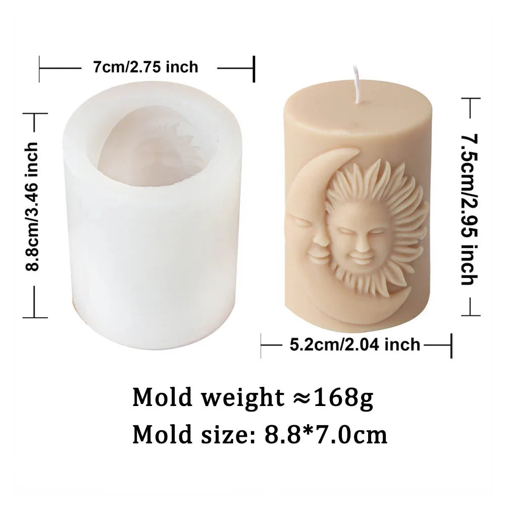 DIY Sun and Moon Candle Mould