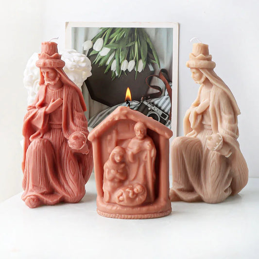 Jesus's Family Candle Silicone Mould