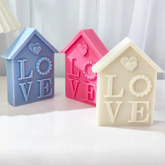 5.39INCH Love House Candle Mould