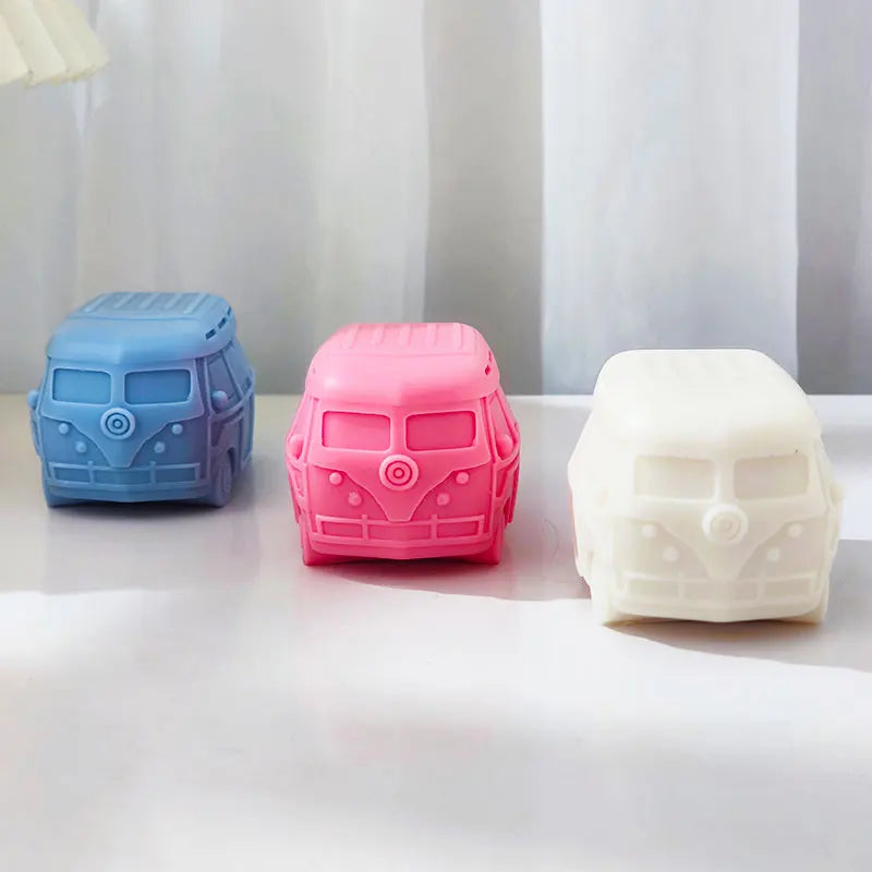 Retro Camper Van Silicone Candle Mould