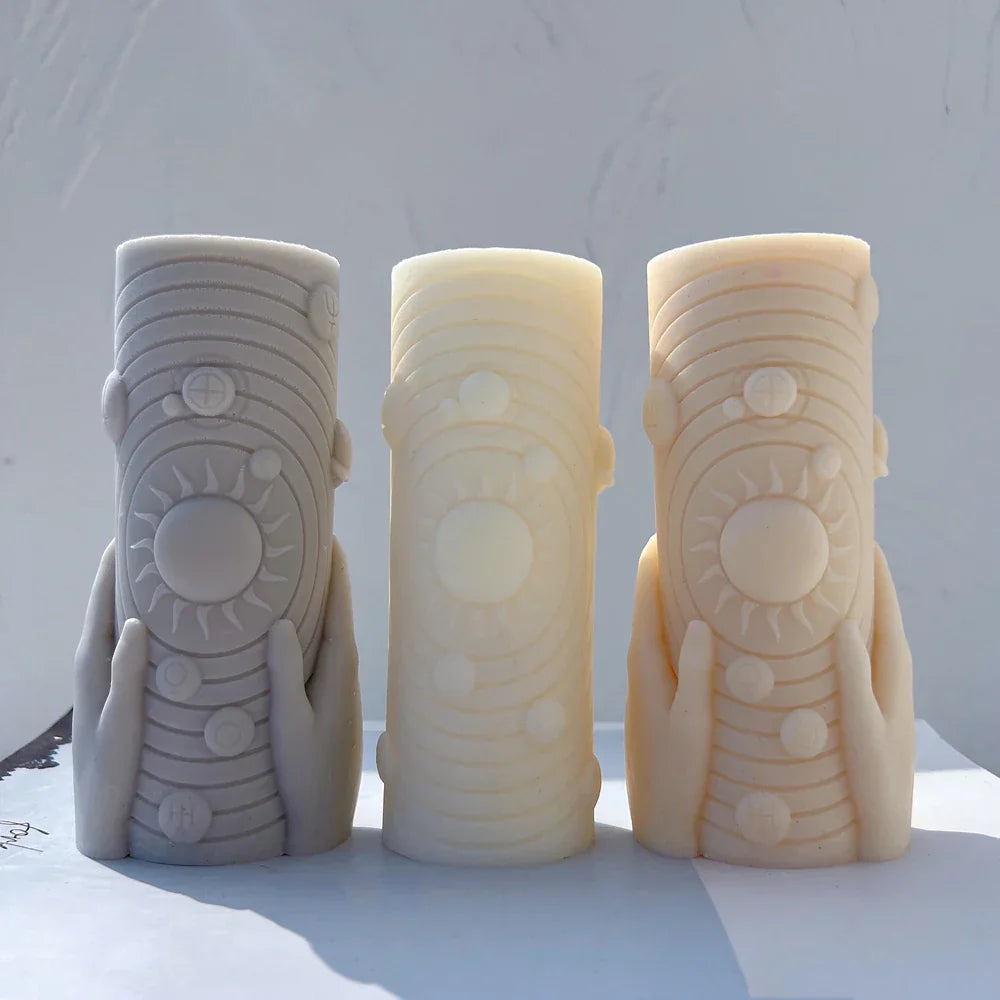 Solar System Candle Moulds: Astrological Home Decor Symbols