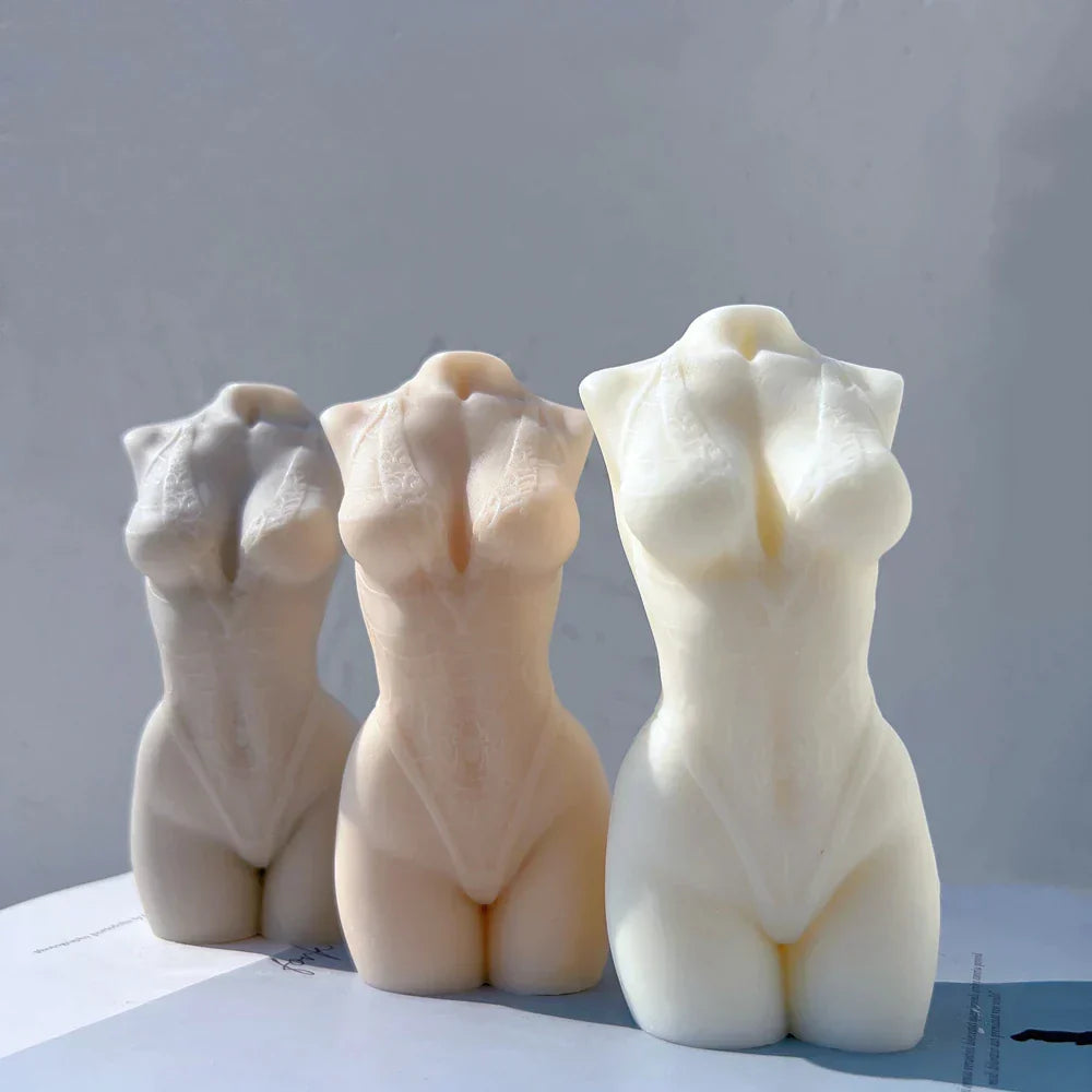 Spider bikini Female Body Candle Mould