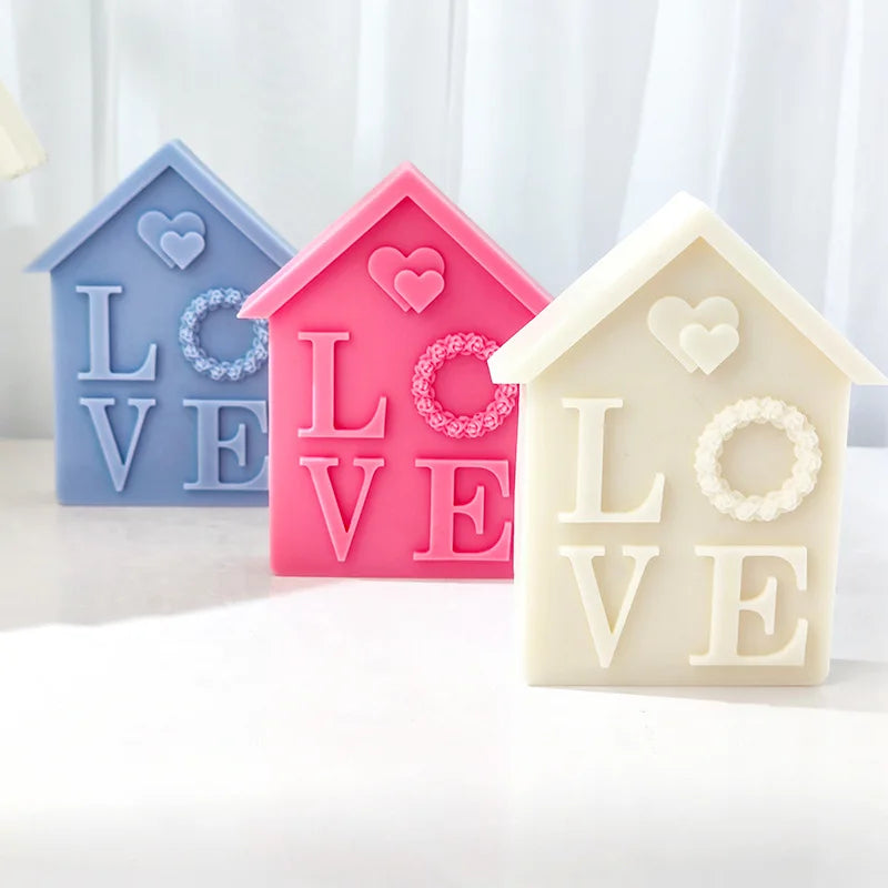 5.39INCH Love House Candle Mould