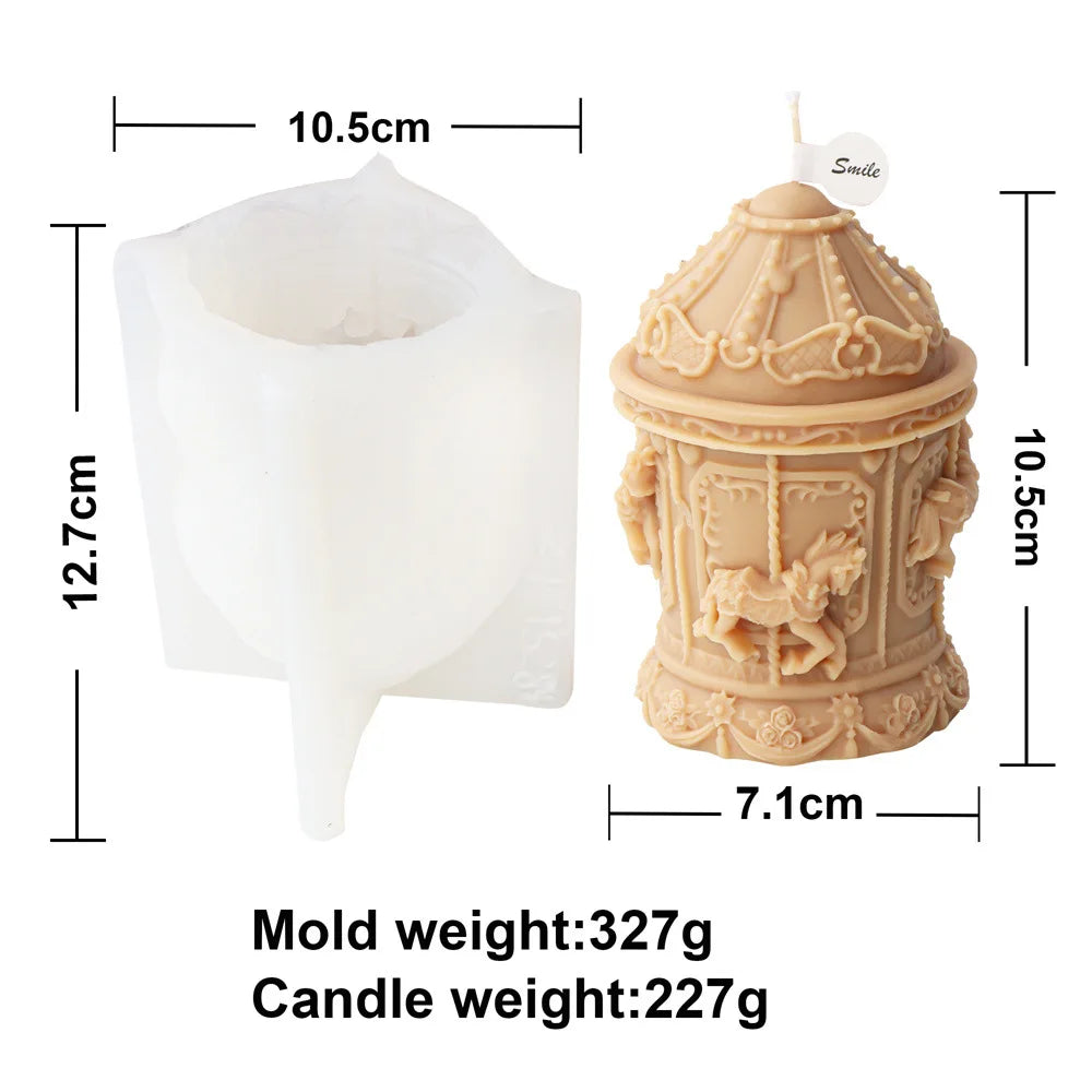 Carousel Silicone Candle Mould
