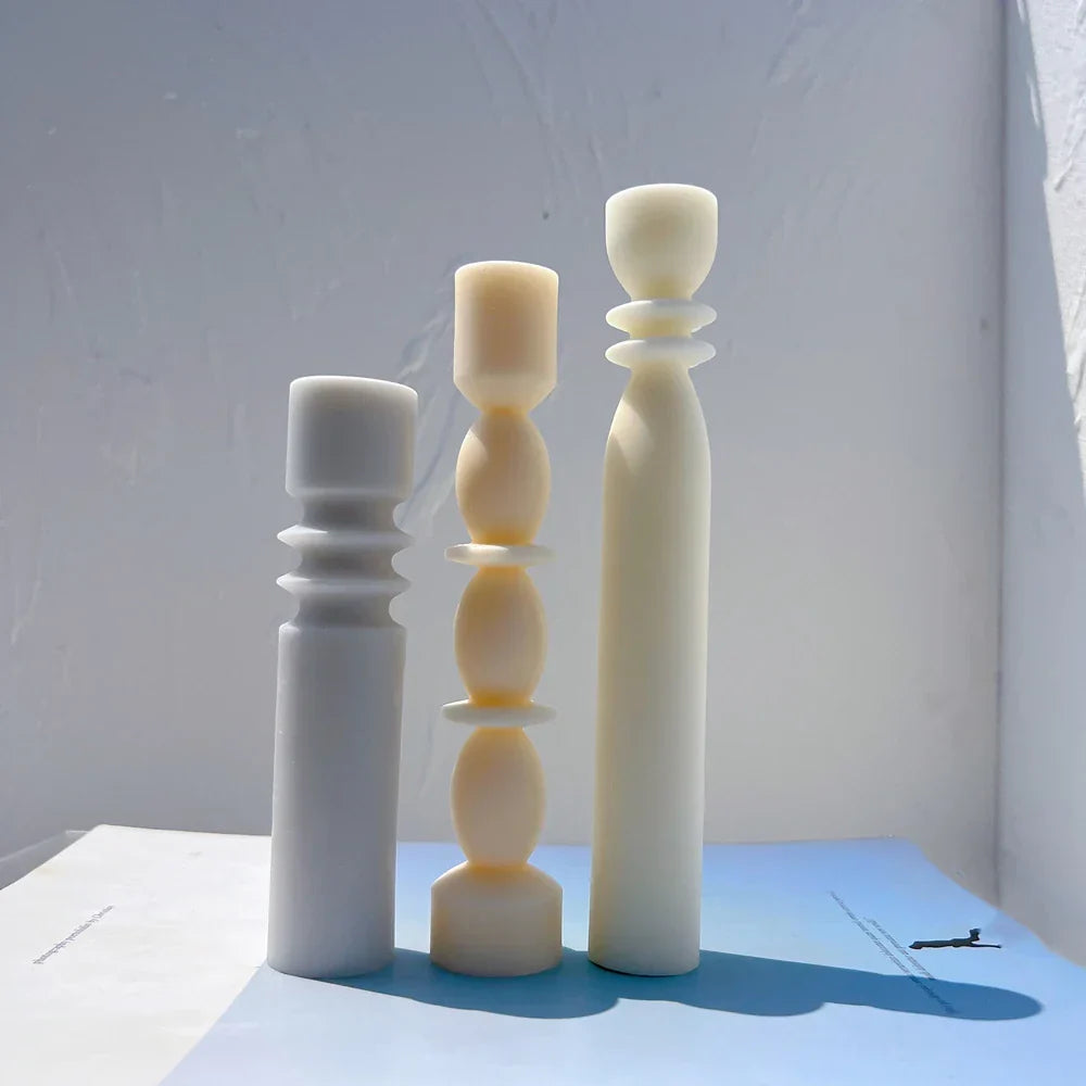 3 Shapes Taper Candle Mould
