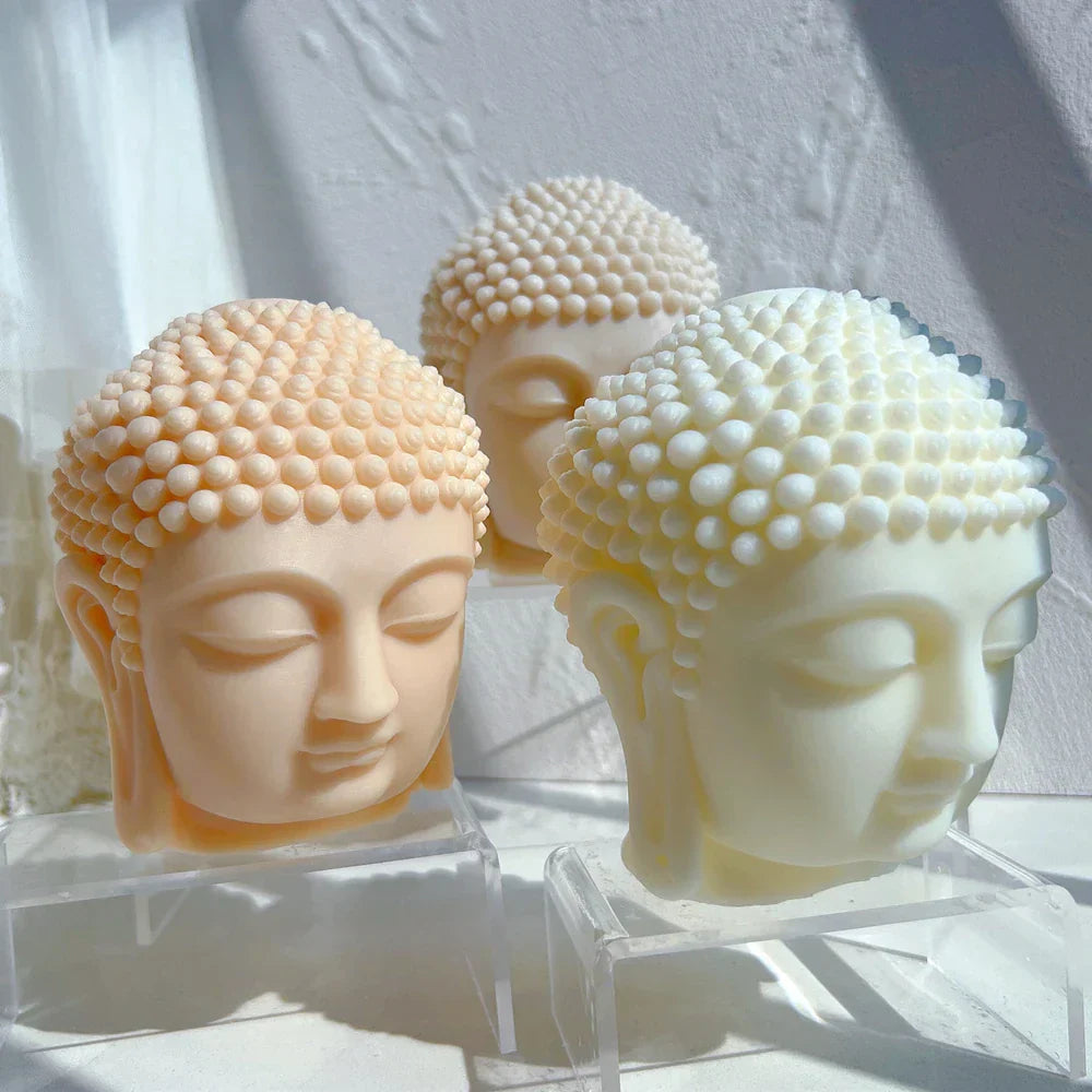 Buddha Head Candle Mould