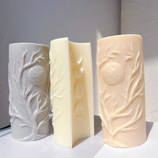 Moon Phases Pillar Candle Mould