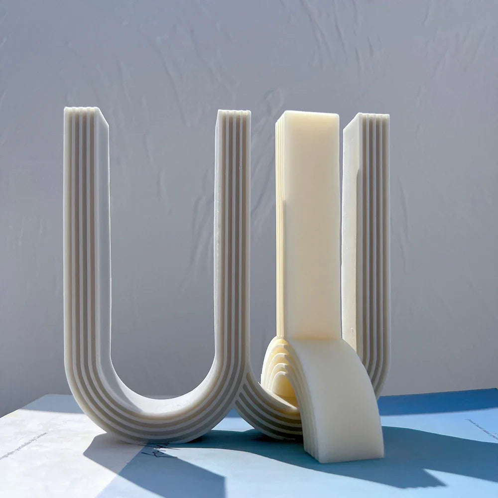 W and Y Shape Silicone Candle Mould