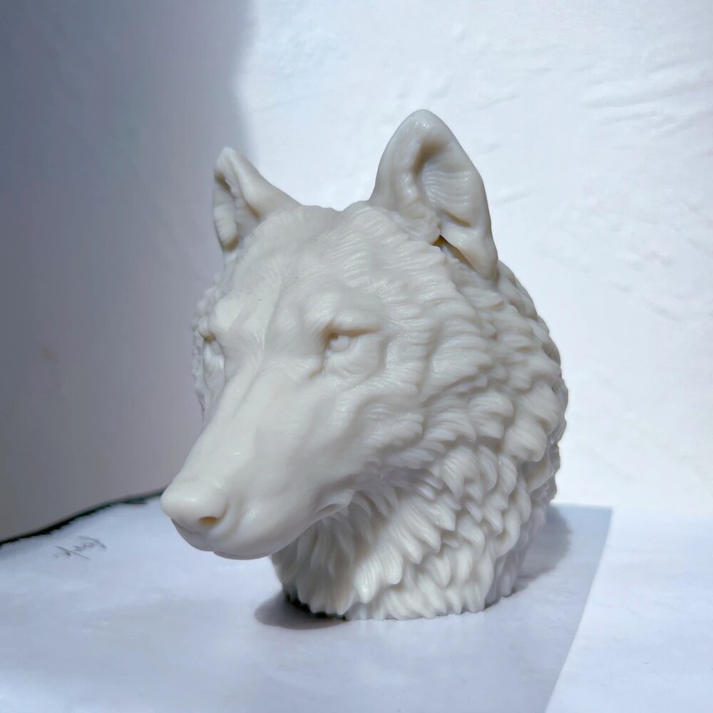 Wolf Head Candle Silicone Mould