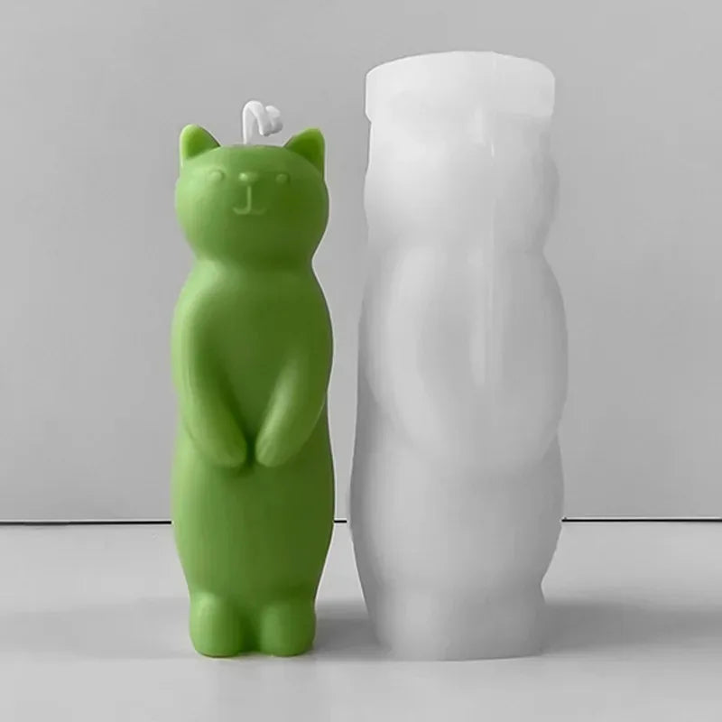 Standing Cat Candle Mould