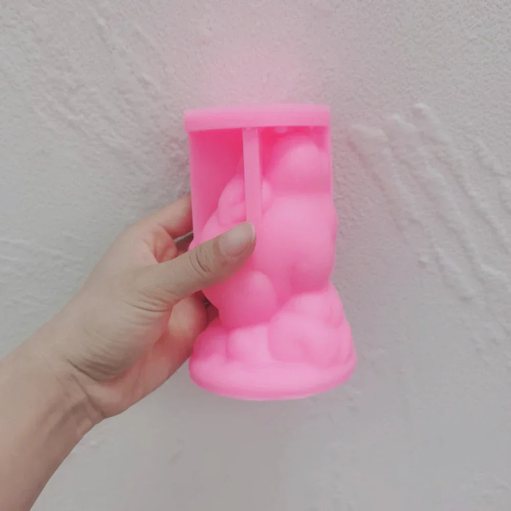 Lovely Baby Pig Silicone Candle Mould - Cute Piggy