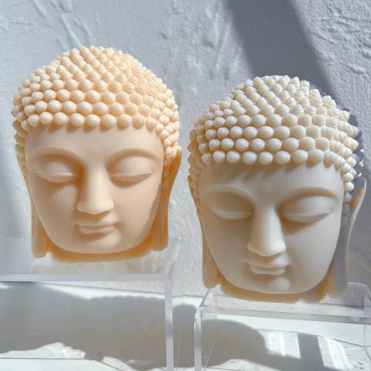 Buddha Head Candle Mould