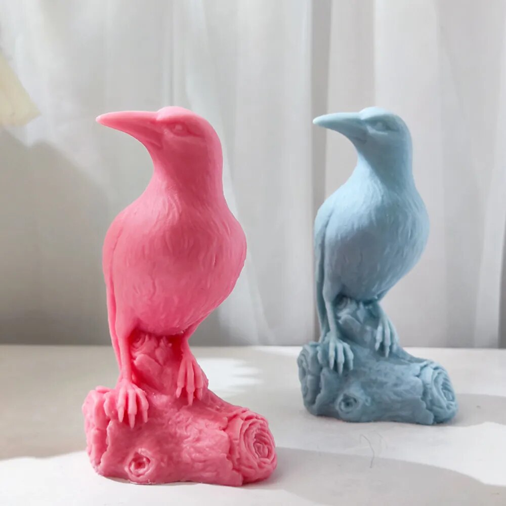 Crow Candle Mould