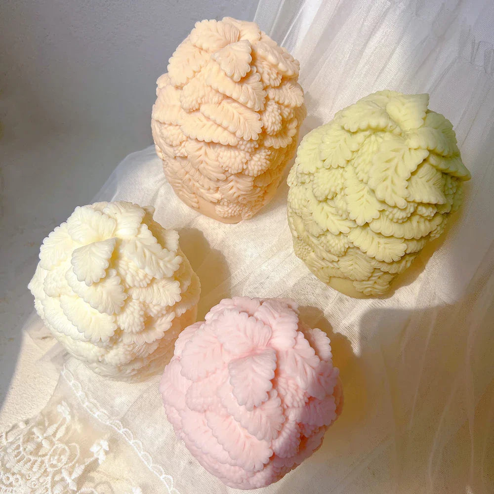 Luxurious Floral Bouquet Pillar Candle Mould