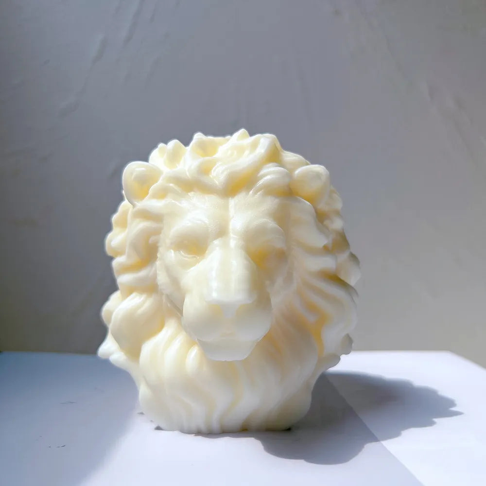 Lion Head Candle Mould Silicone