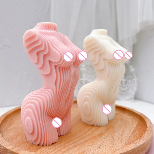 Geometric Female Body Wax Candle Mould