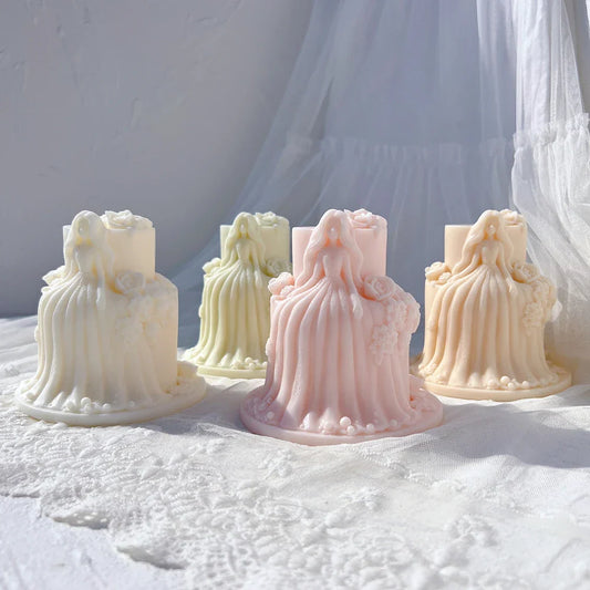 Beautiful Girl Doll Cake Art Silicone Mould