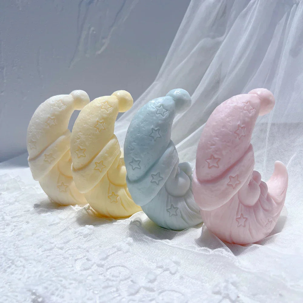 Moon Santa Christmas Candle Mould