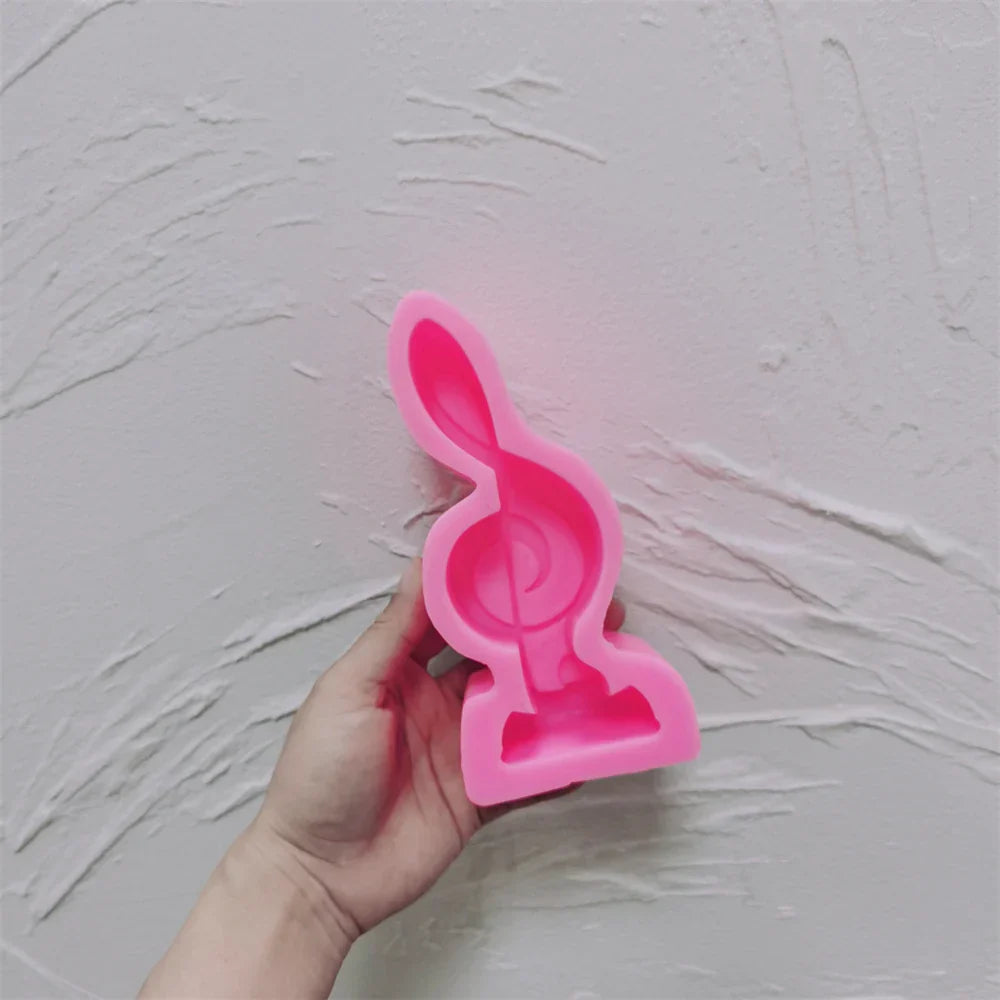 Music Symbol Unique Silicone Candle Mould